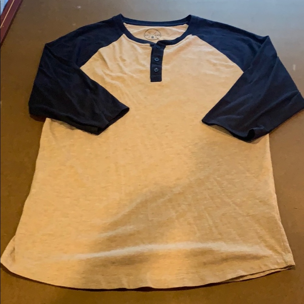 Tan semi long sleeve shirt